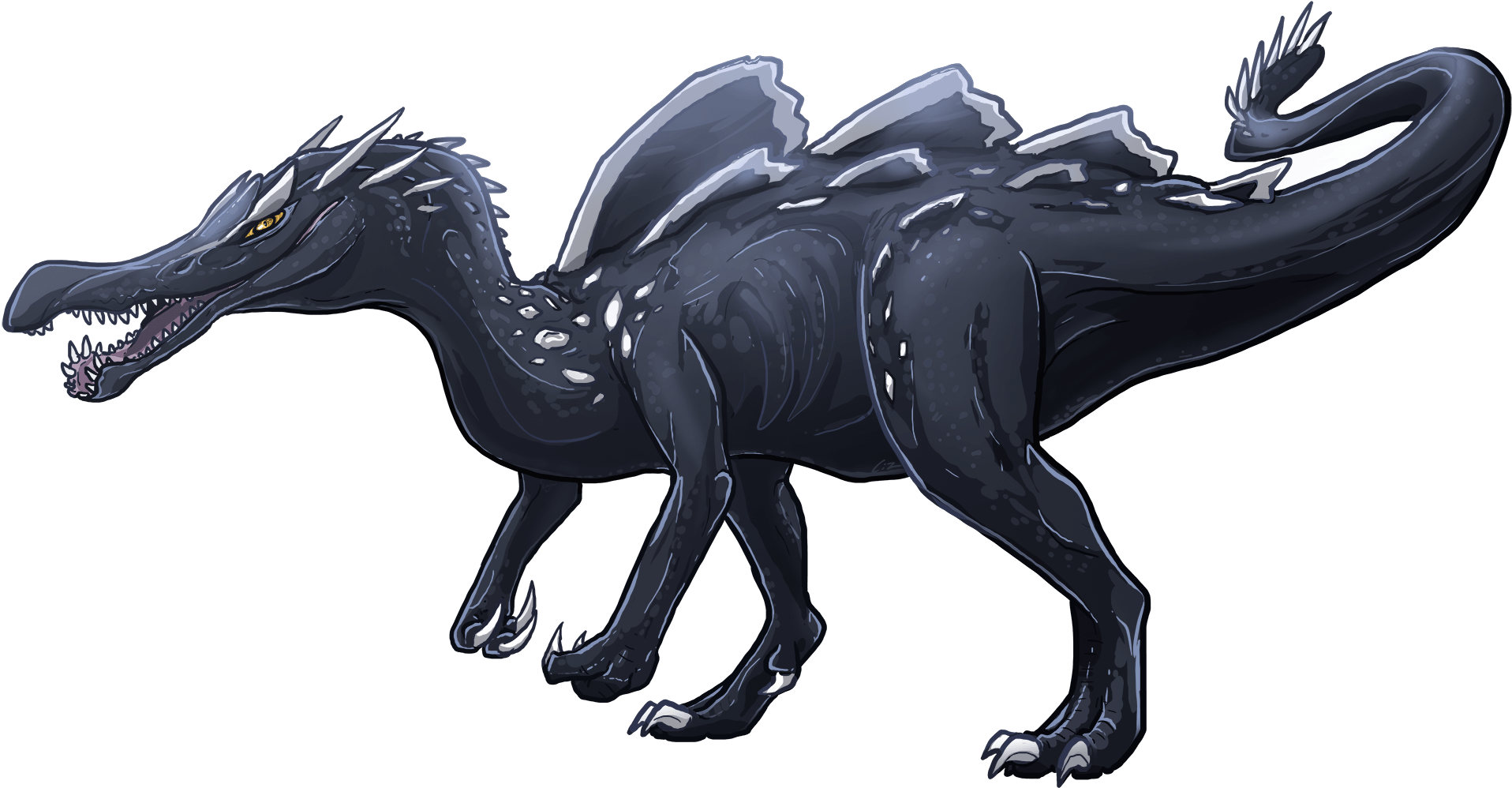 Roblox Dinosaur Simulator Spinosaurus (2000x1026), Png Download