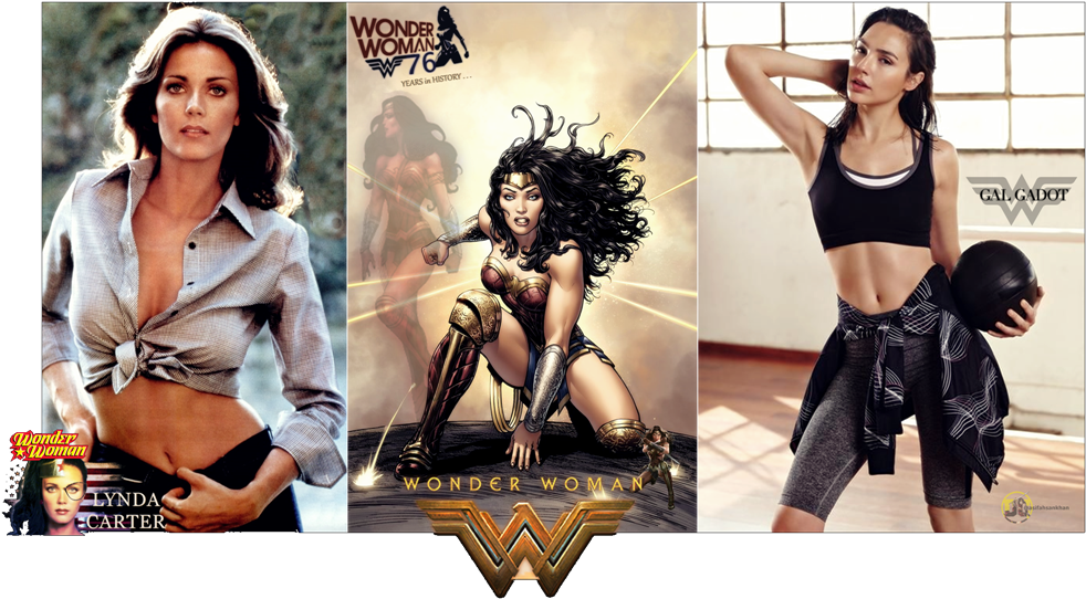 Wonder Woman Then And Now Lynda Carter And Gal Gadot - Wonder Woman Vol. 3: The Truth (1119x619), Png Download