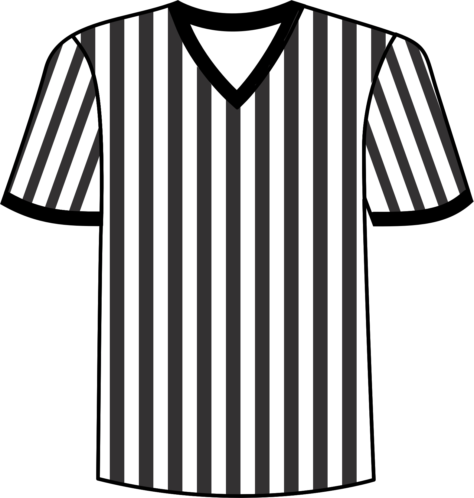 Clipart Info - Referee Shirt Clipart (800x800), Png Download