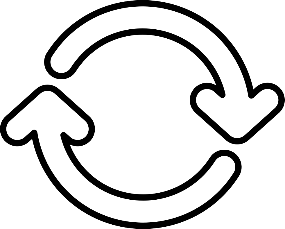 Png File - White Circle Arrows Png (981x788), Png Download