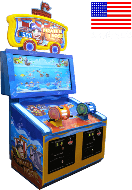 Pirate's Hook 2 Player - Arcade Cabinet Pirate Hook (480x640), Png Download