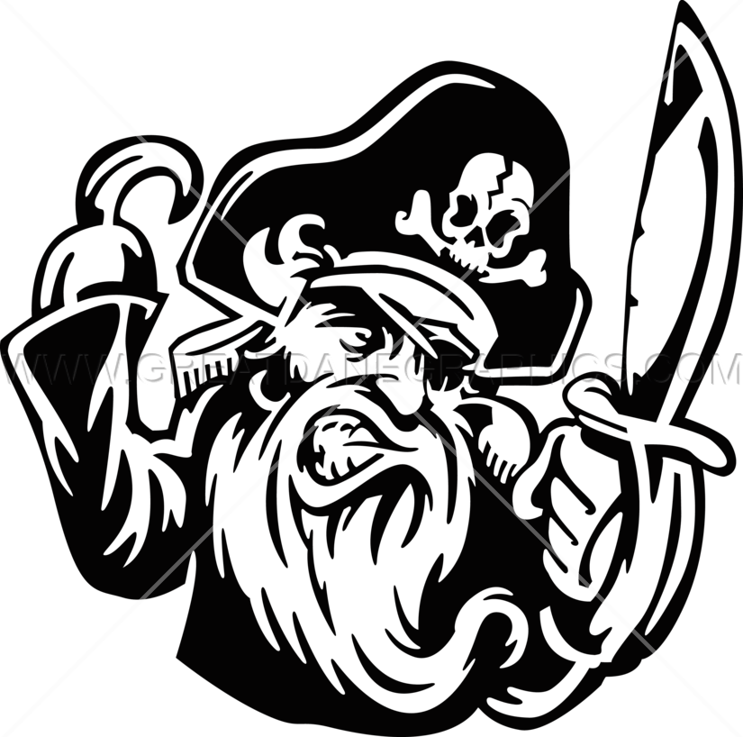 Pirate With Hook Drawing (825x818), Png Download