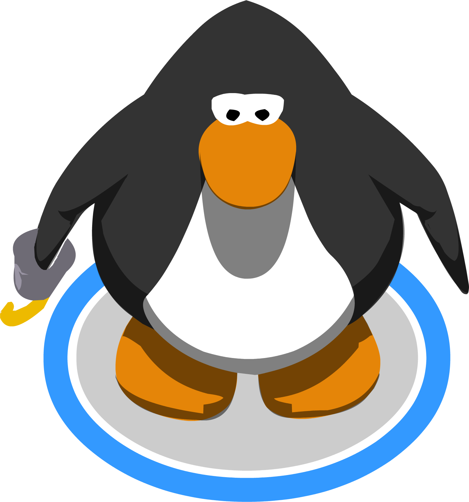 Pirate's Hook In-game - Red Penguin Club Penguin (1568x1677), Png Download
