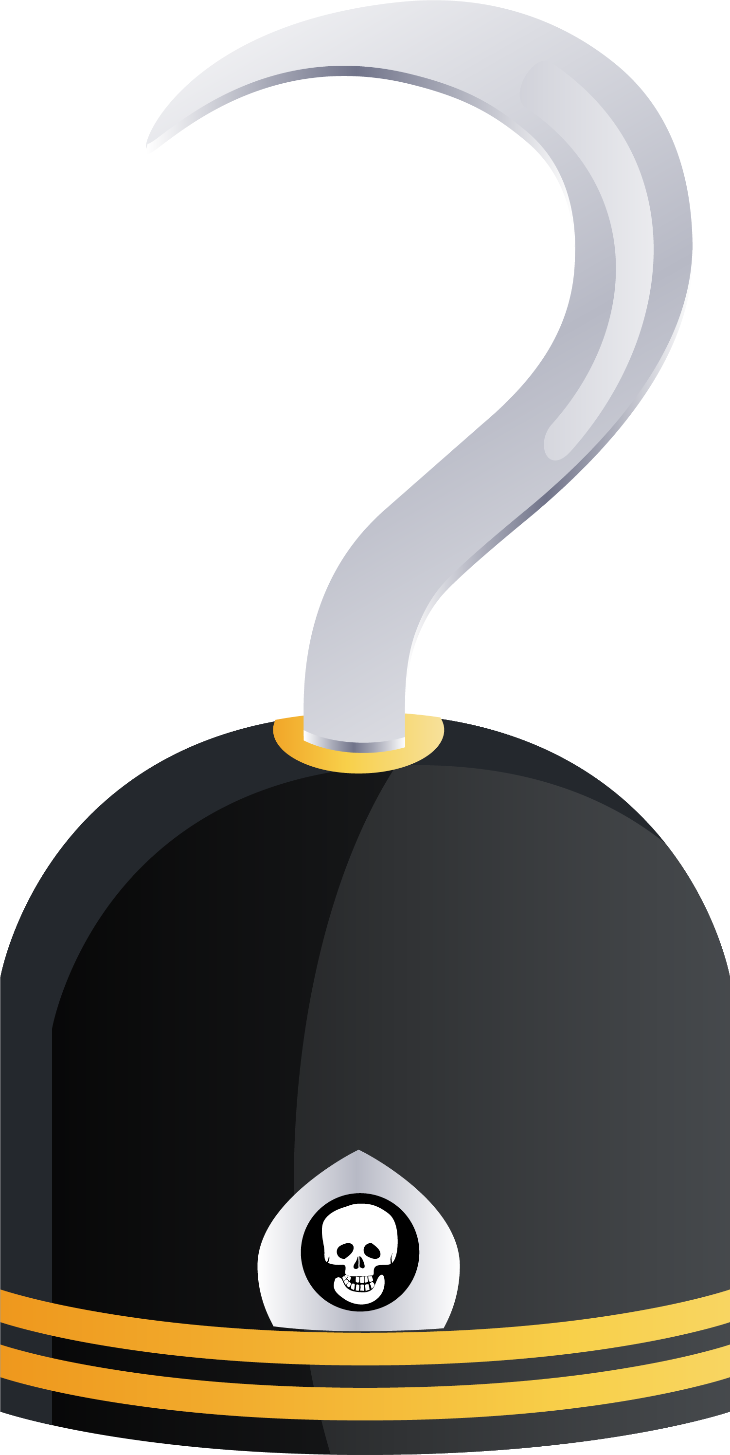Pirate Hook Png - Pirate Hook Cartoon (1501x2989), Png Download