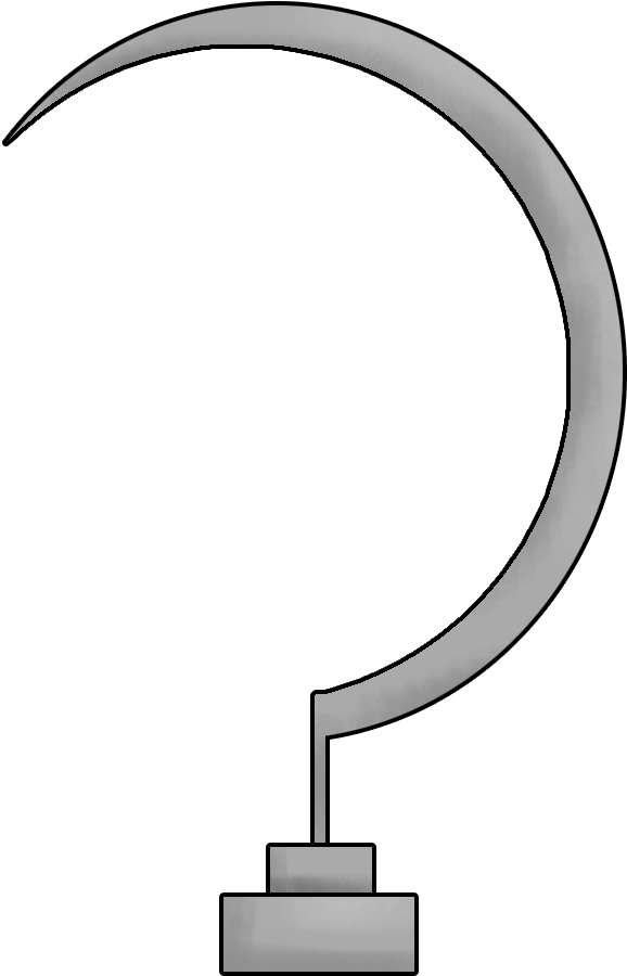 Pirate Hook Png - Blue Circle (610x962), Png Download