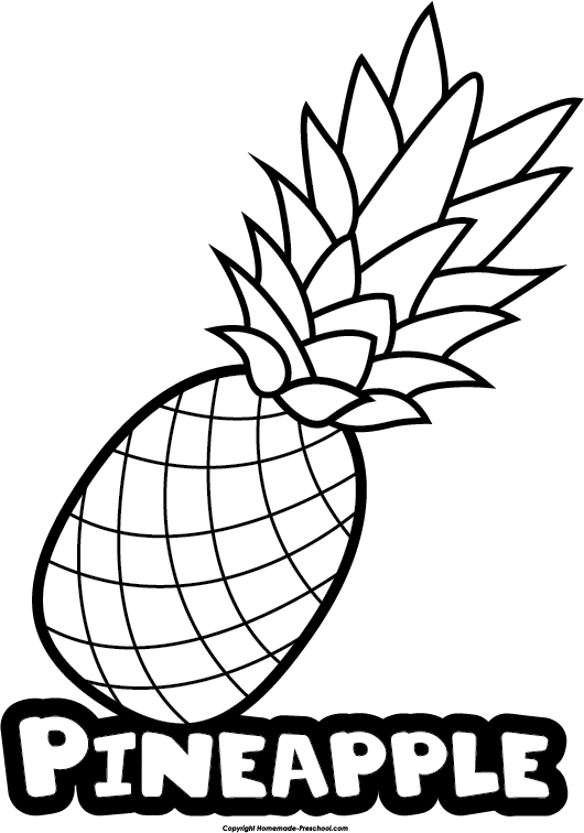 Pineapple Clipart Name - Pineapple (530x756), Png Download