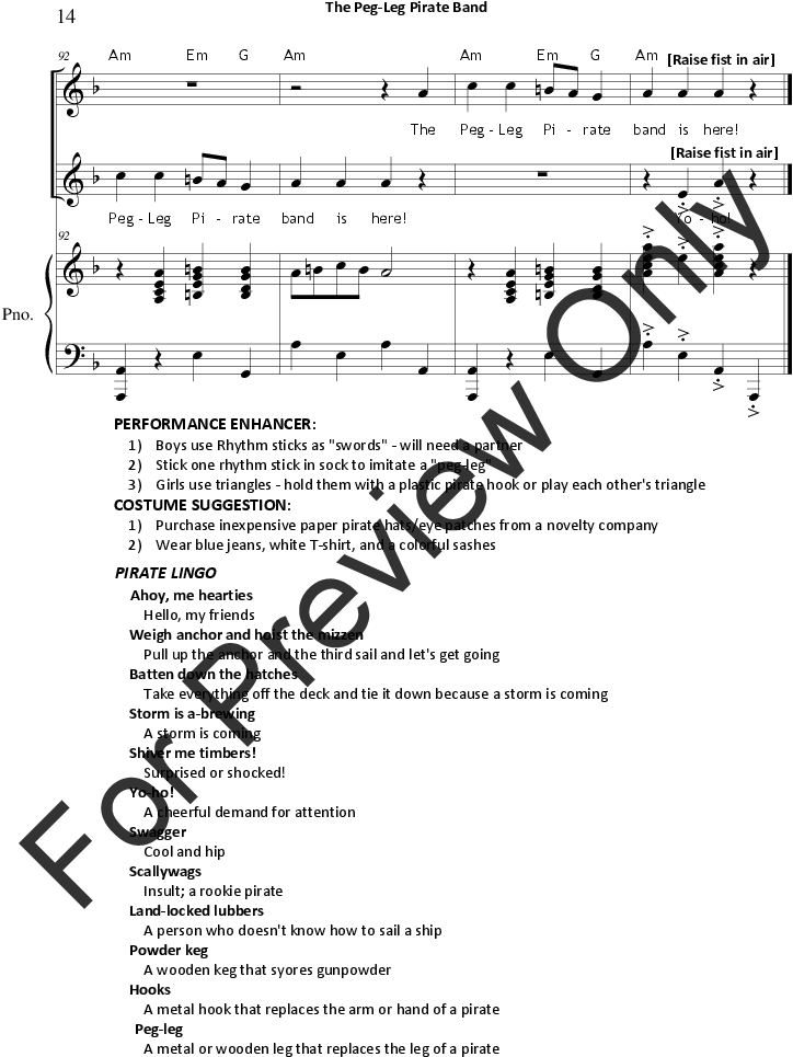 The Peg-leg Pirate Band Thumbnail - Give Up Your Dreams School Of Rock Sheet Music (816x1056), Png Download