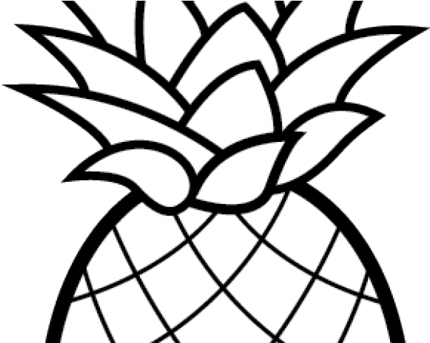 Pineapple Clipart Black And White (640x480), Png Download