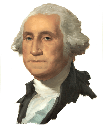 George Washington - Did Political Parties Start (390x480), Png Download