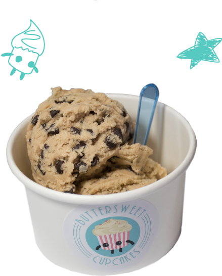 Cookie Dough With Cute Doodles - Cookie Dough (600x600), Png Download