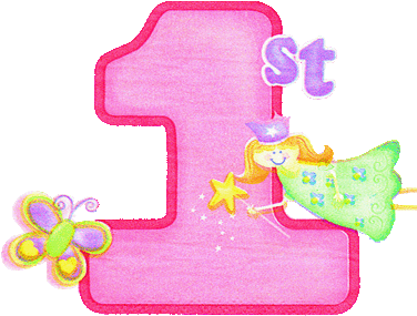 Clip Transparent 1st Birthday Clipart - 1st Happy Birthday Png (388x336), Png Download