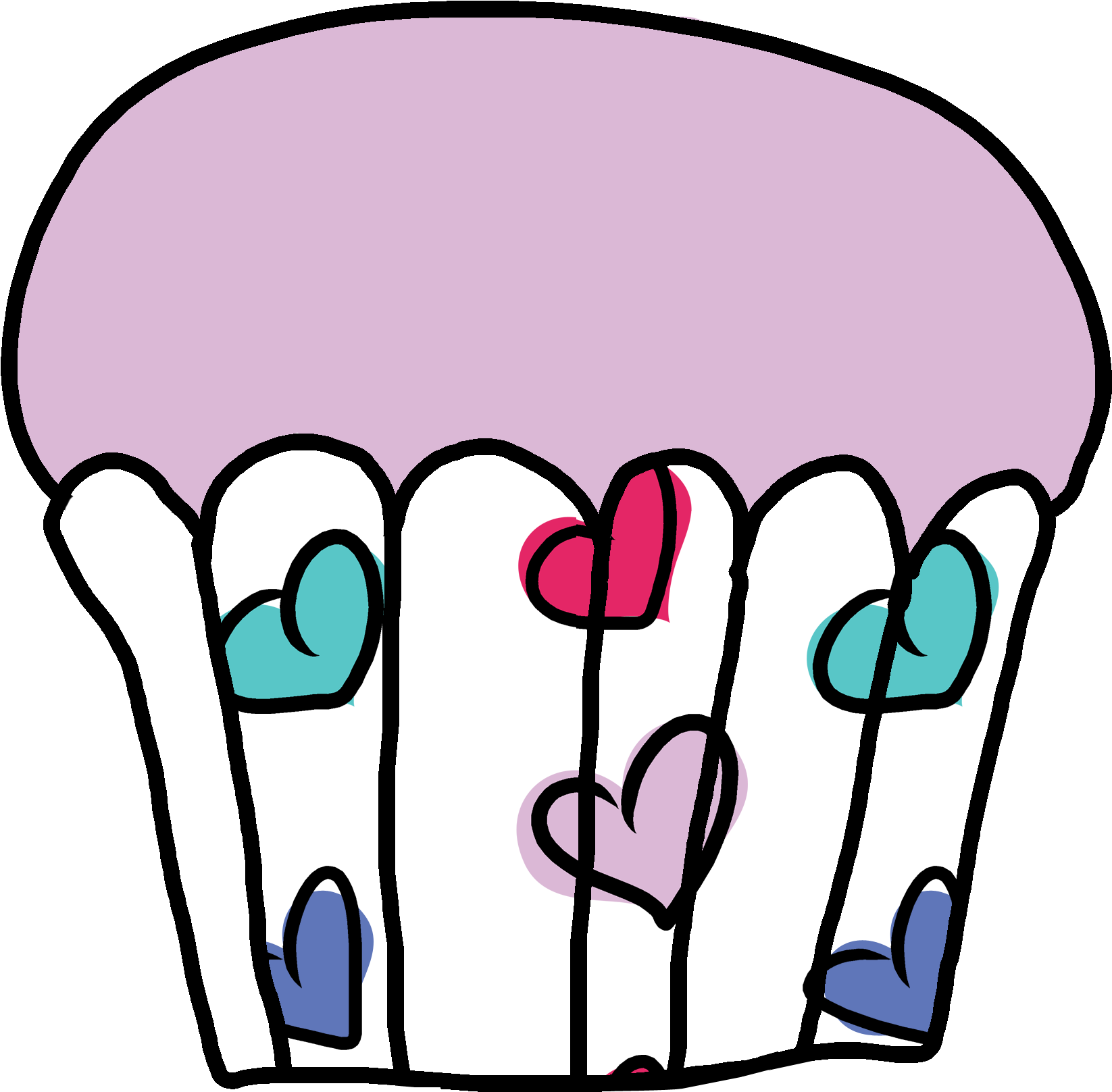 I Love Cupcakes - Cupcake (1692x1666), Png Download