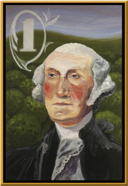President George Washington - Self-portrait (649x1000), Png Download
