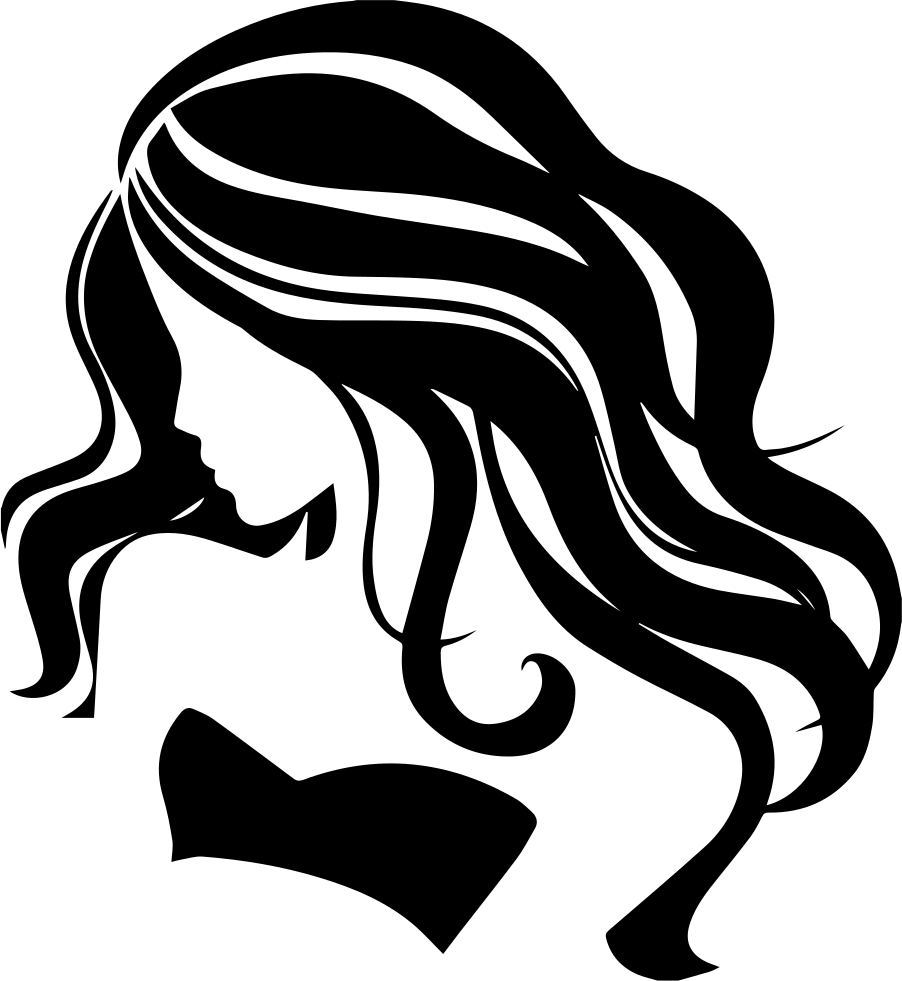 Woman Symbol Png Download - Beauty Clipart Black And White (902x981), Png Download