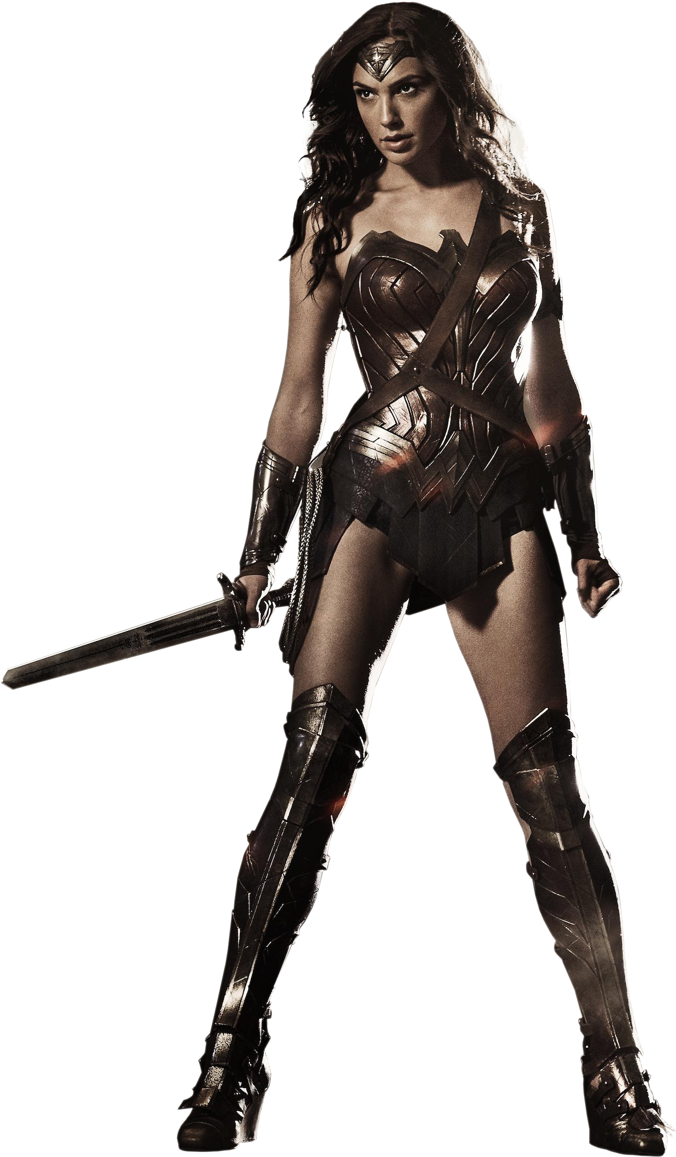 Gal Gadot Is Wonder Woman Ae53 - Wonder Woman Gal Gadot Outfit (1356x2319), Png Download