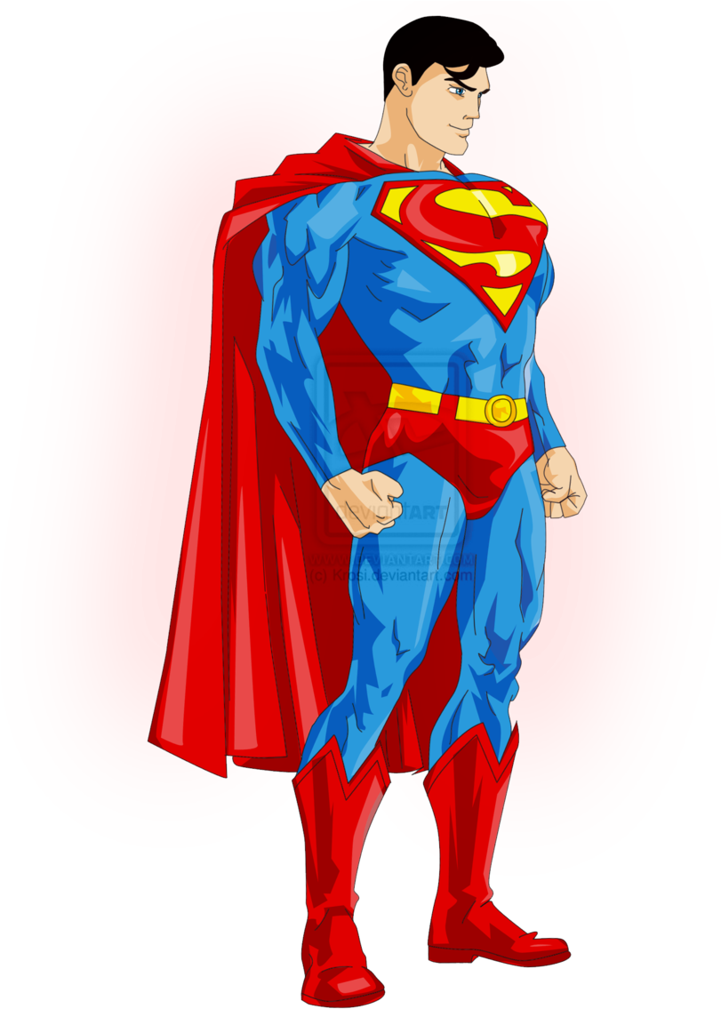 Superman - Clipart Library - Superman Vector Free Download (900x1154), Png Download