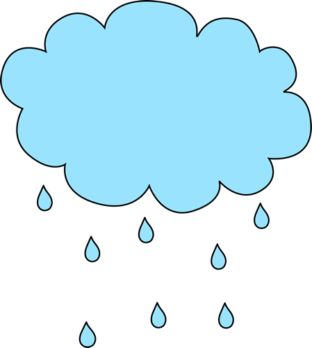 Rain Clip Art - Rain Clipart (449x500), Png Download
