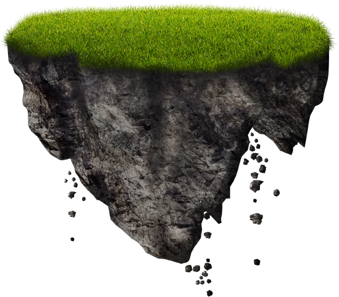 Free Floating Island In The Sky Png - Floating Island Png (800x600), Png Download