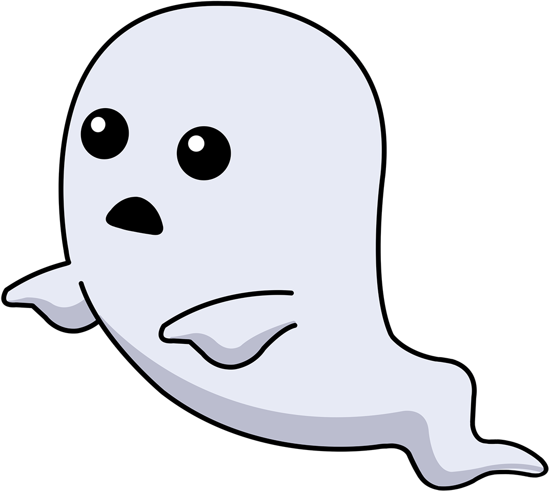 Free Icons Png - Halloween Ghost Cute Png (1200x1188), Png Download