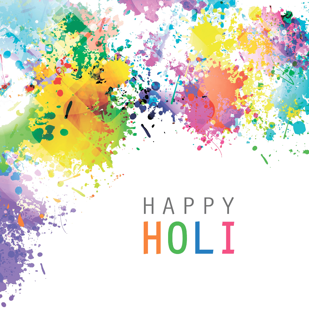 Free Watercolor Splash Png - Holi Png (1000x1000), Png Download