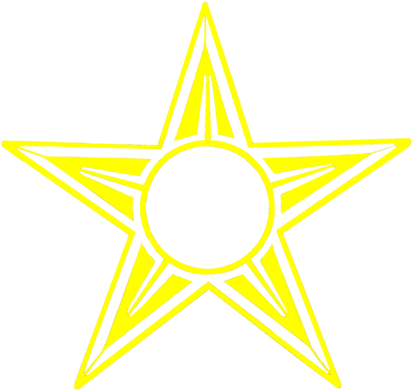 Yellow Barnstar Star - Yellow Star Image Png (600x568), Png Download