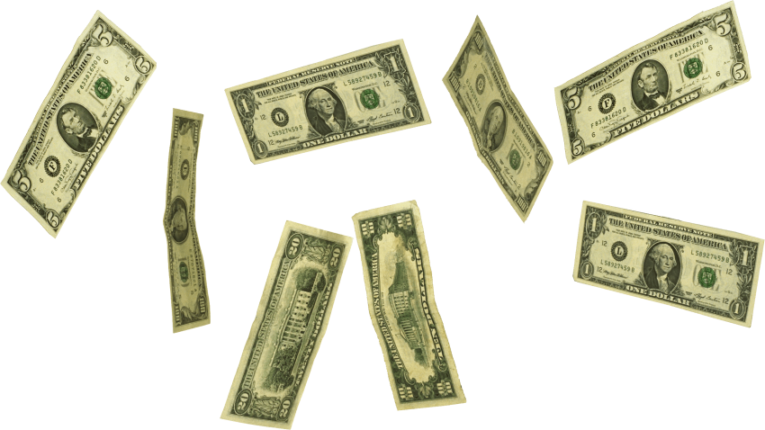 Falling Money Png - Money Falling Gif Png (850x478), Png Download