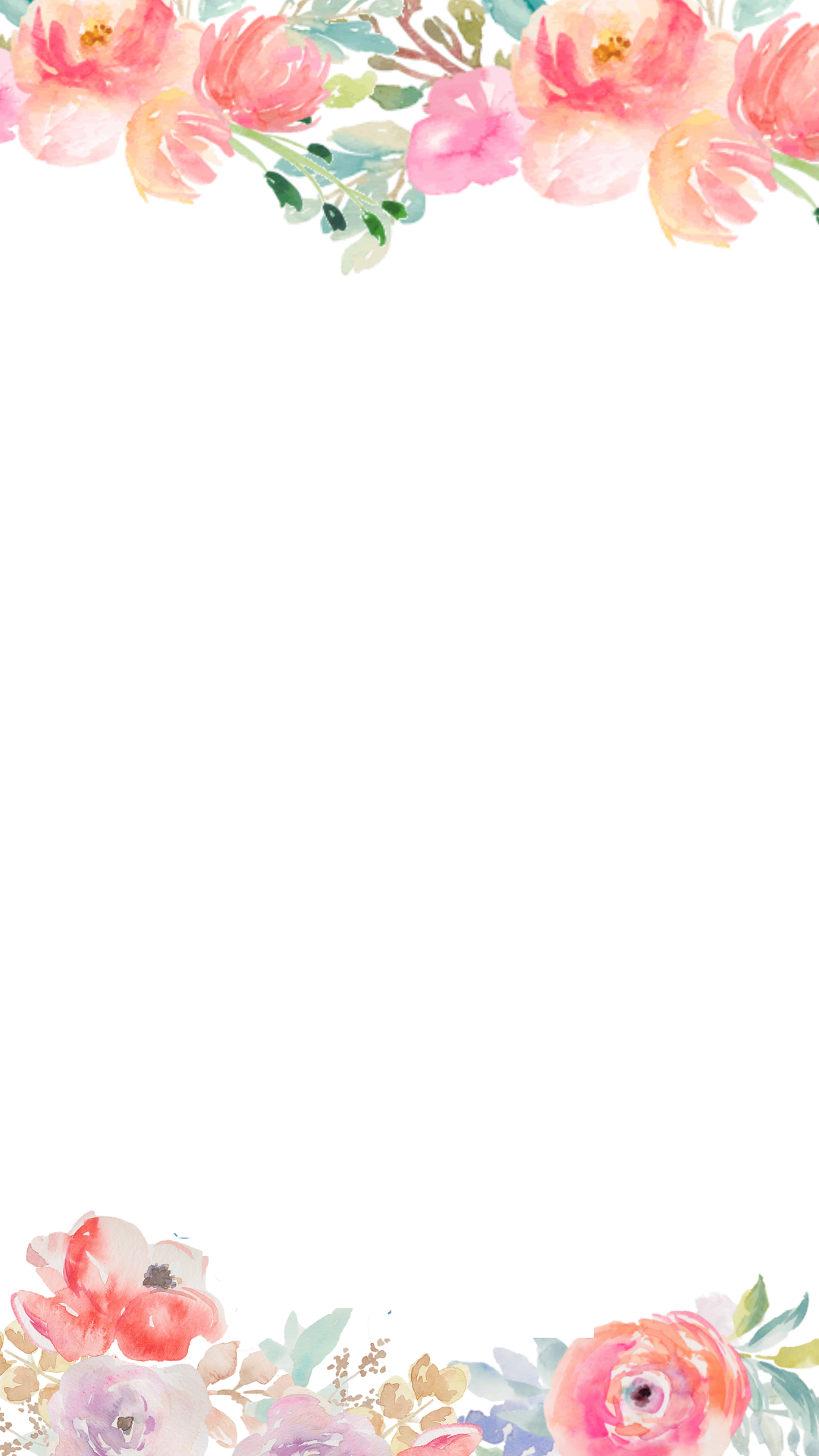 Watercolor Flower - Index Term (1080x1920), Png Download