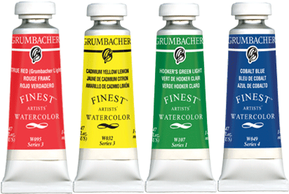 Finest Watercolors - Grumbacher Finest Watercolor (413x296), Png Download