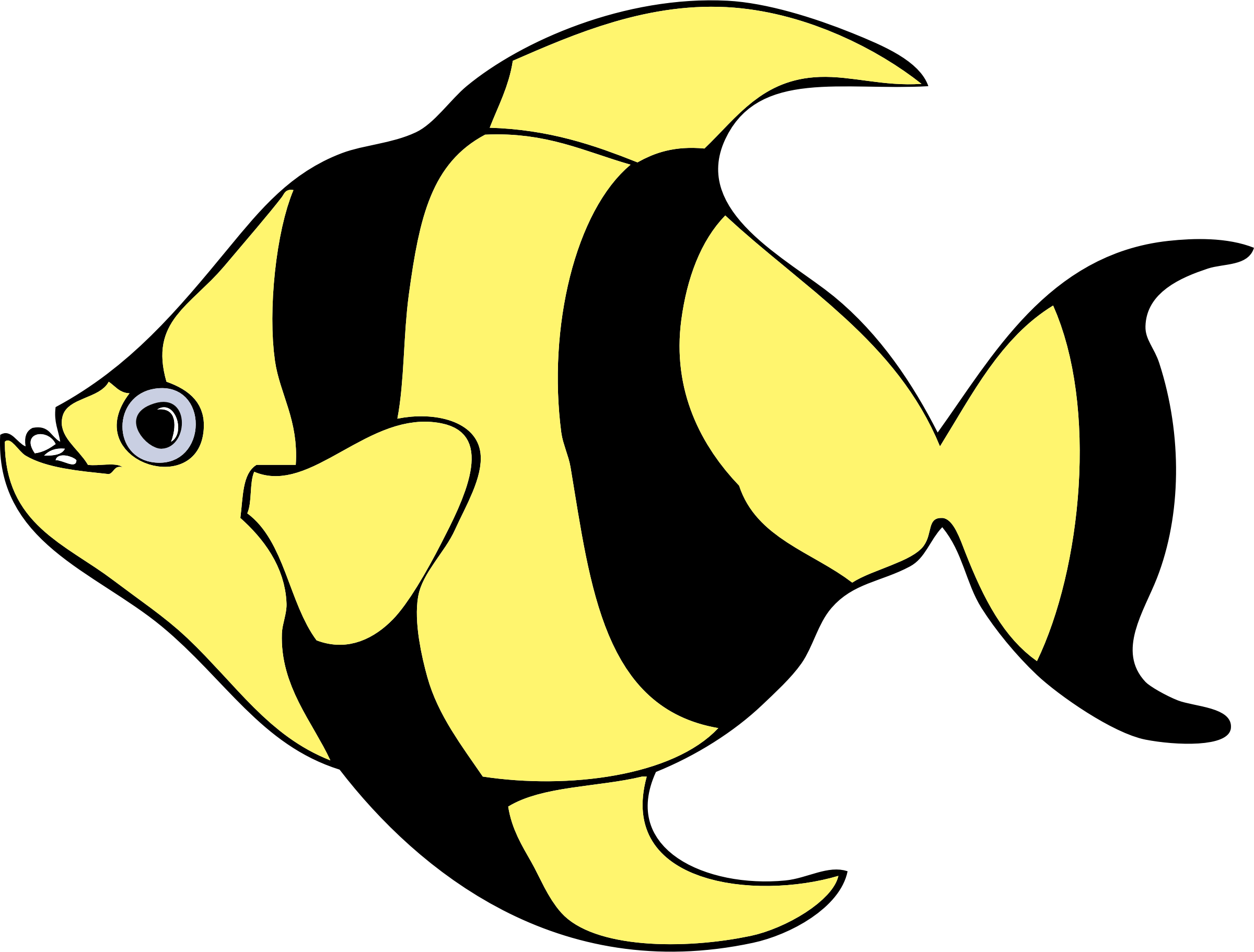 Coral Reef Fish Clipart - Fish Clip Art (1979x1501), Png Download