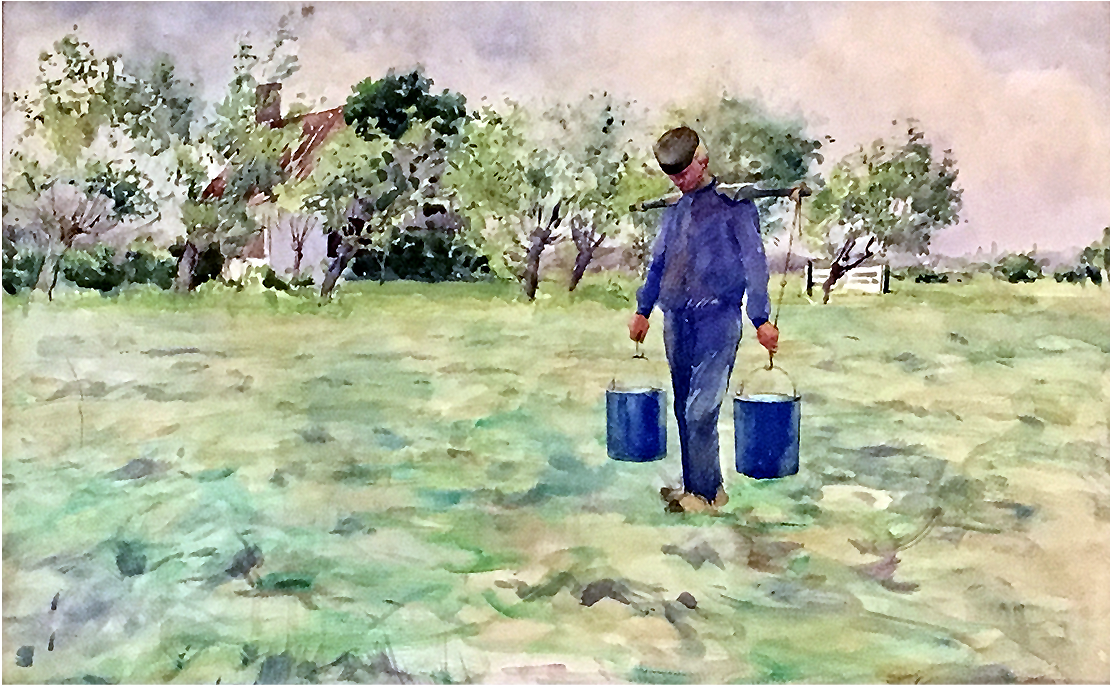 Marion Crocker [1867 -1951] American Painter” The Water - Painting (1400x1400), Png Download