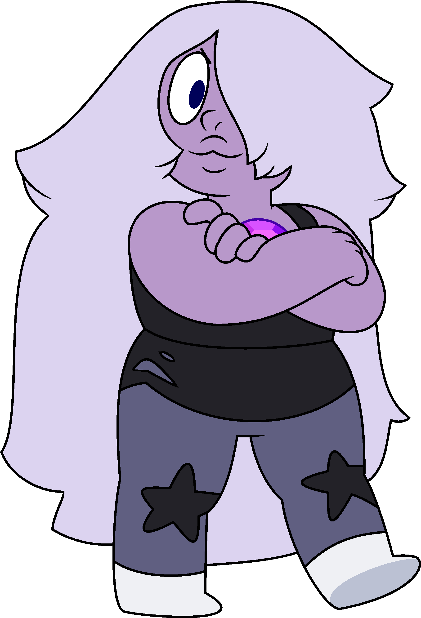 Amethyst Armscrossed Reformed Mirrored - Steven Universe Png (2000x2900), Png Download