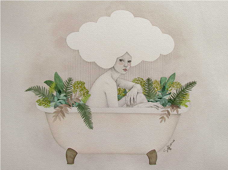 Creame - Hydra Art Print - Mini By Sofia Bonati (758x1014), Png Download