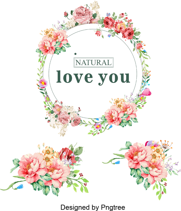 Vector Colored Bouquet Wreath, Wreath, Flower Garlands, - Clip Art (800x800), Png Download