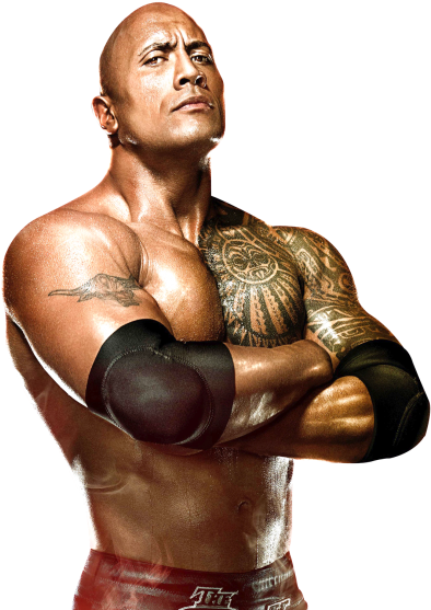 The Rock Png Image - Mattel Wwe Basic Series Exclusive The Rock Action Figure (500x591), Png Download