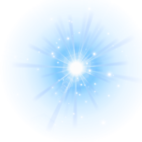 Blue Sun Rays Png (480x480), Png Download