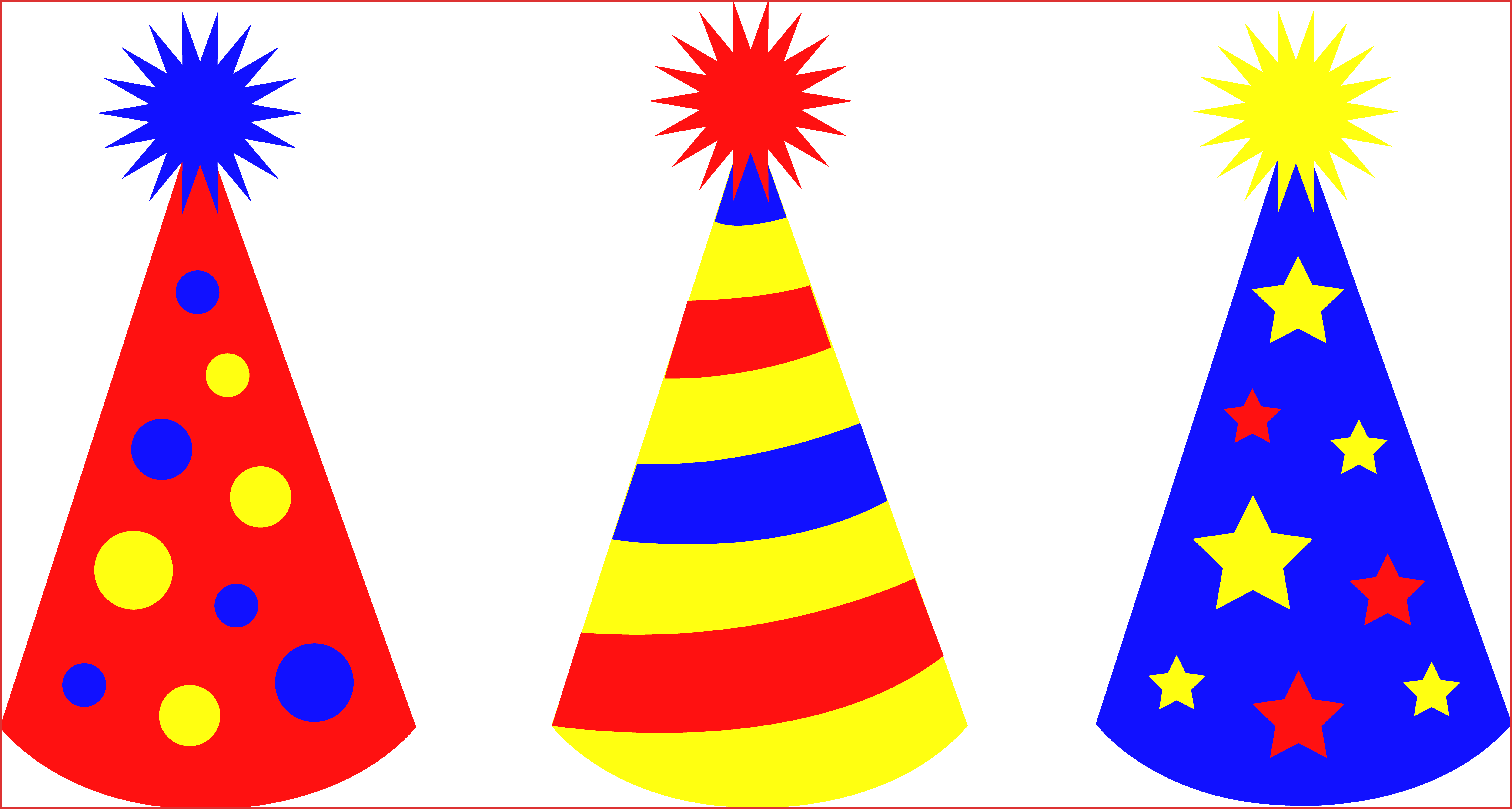 Picture Library Download At Getdrawings Com Free For - Cute Birthday Hat Clipart (6500x3476), Png Download