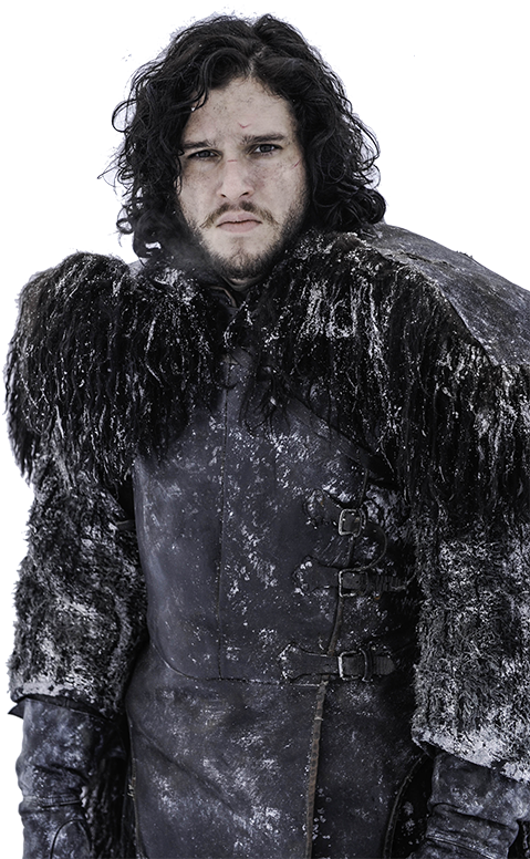Oie Transparent Jon Snow - Kit Harrington Game Of Thrones (566x851), Png Download