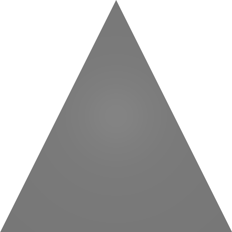 Roof Metal Triangle - Unturned Triangular Metal Roof Id (1024x1024), Png Download