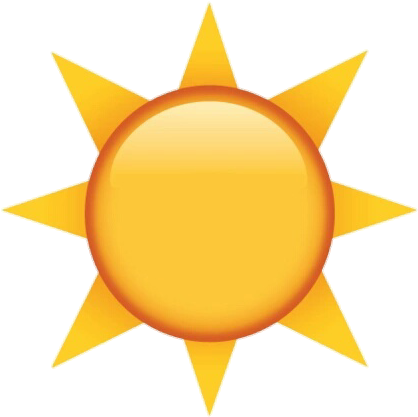 Emoji, Sun, And Png Image - Transparent Background Sun Emoji (480x475), Png Download