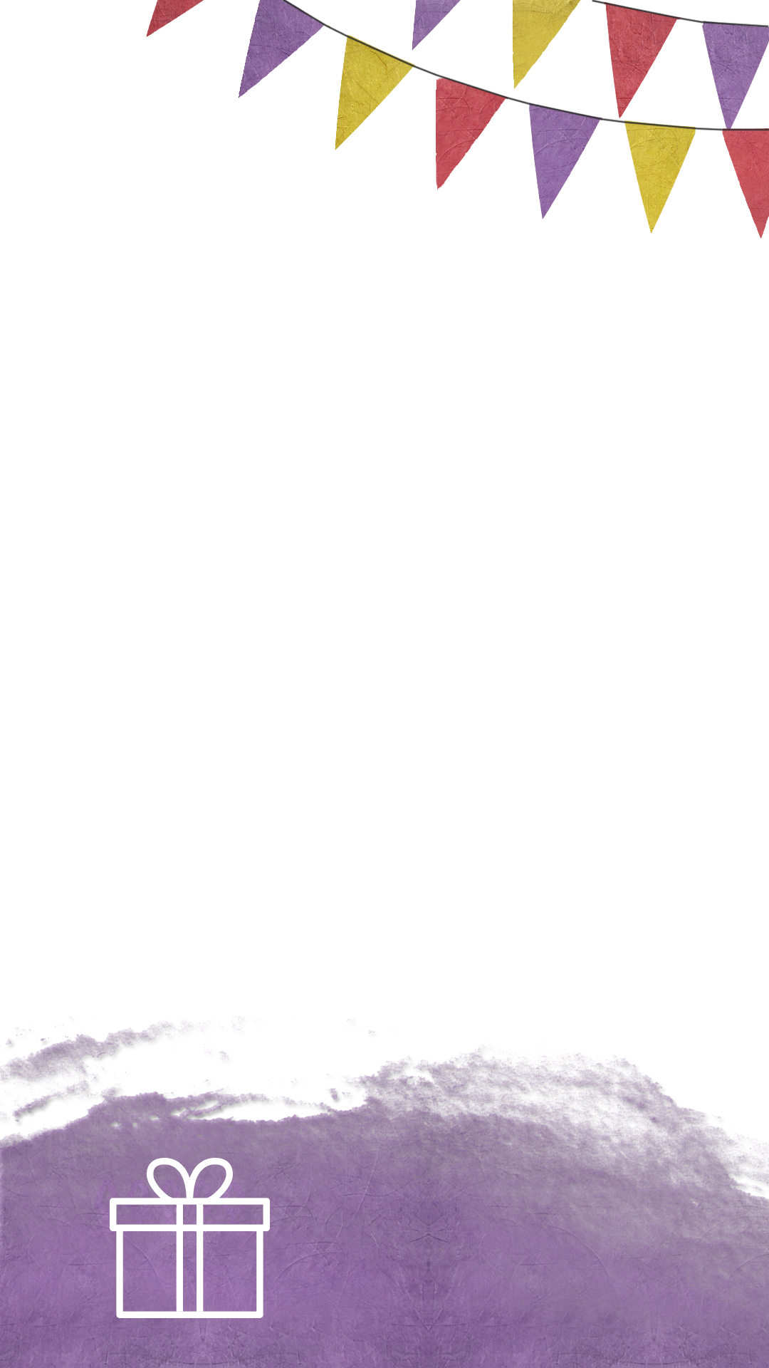 Colorful Flag Watercolor Birthday Party - Flag Birthday Watercolor Png (1080x1920), Png Download