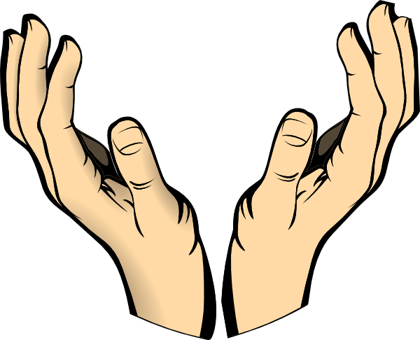 Clip Art Royalty Free Download - Open Hands Clip Art (600x486), Png Download