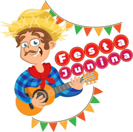 Bright Illustration For Festa Junina With Happy Man - Party (640x640), Png Download