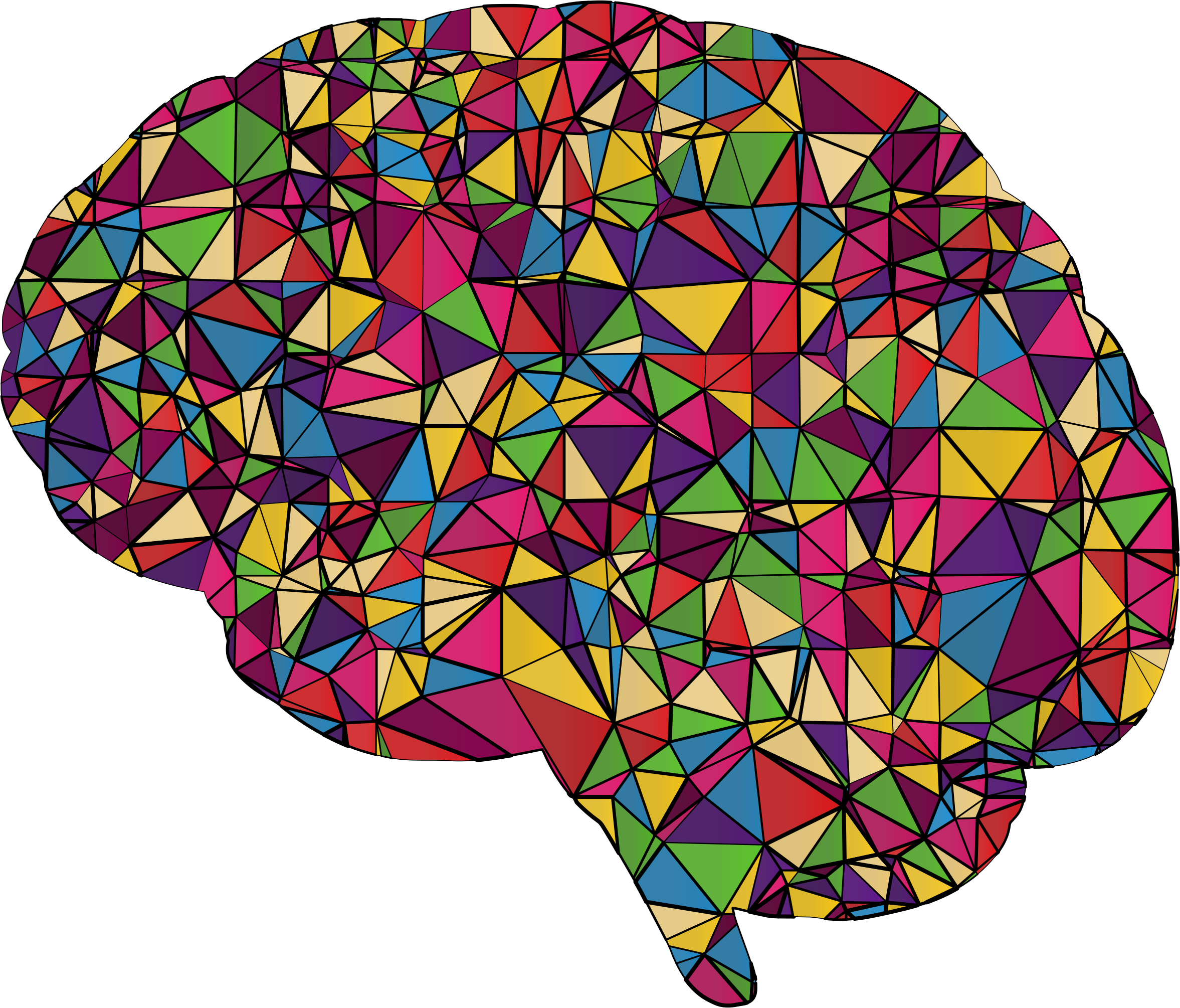 This Free Icons Png Design Of Low Poly Brain Silhouette Full Size Png Download Seekpng