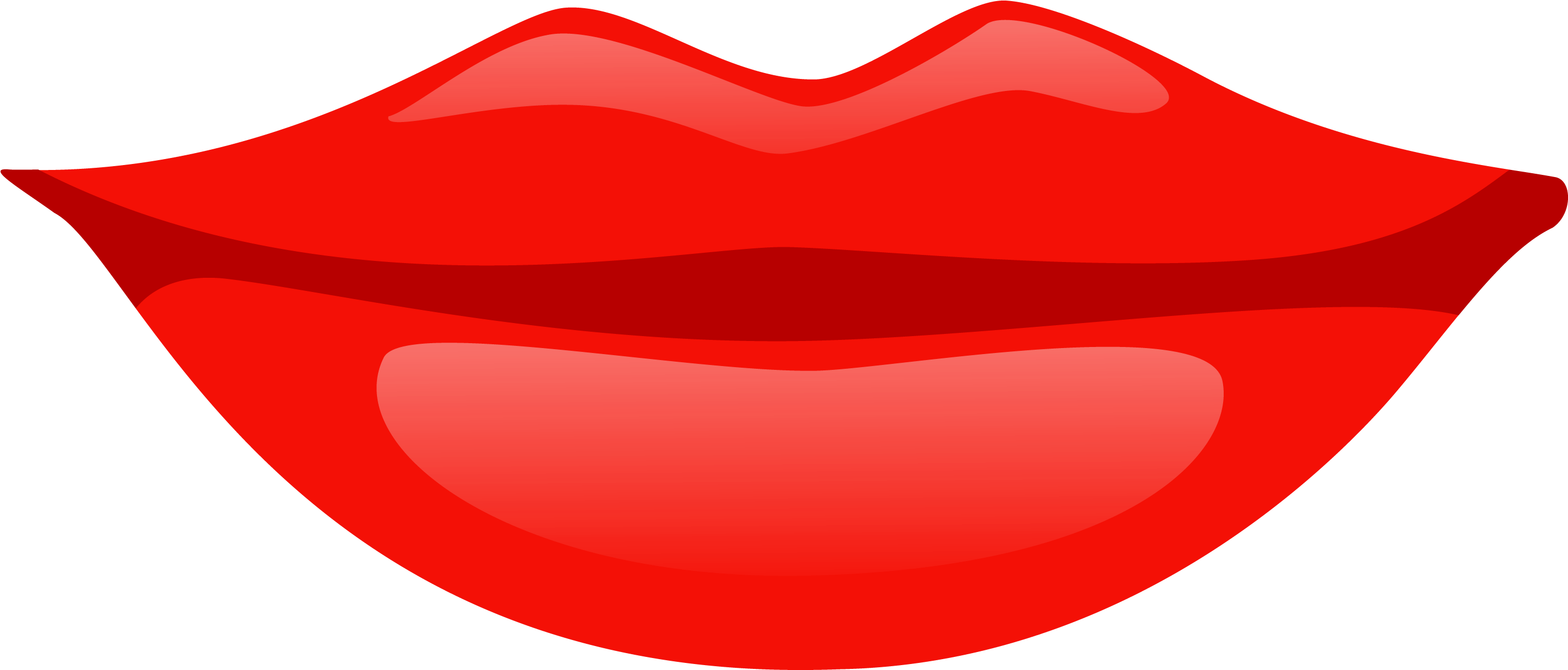 Lips Png - Cartoon Female Mouth (3000x1878), Png Download