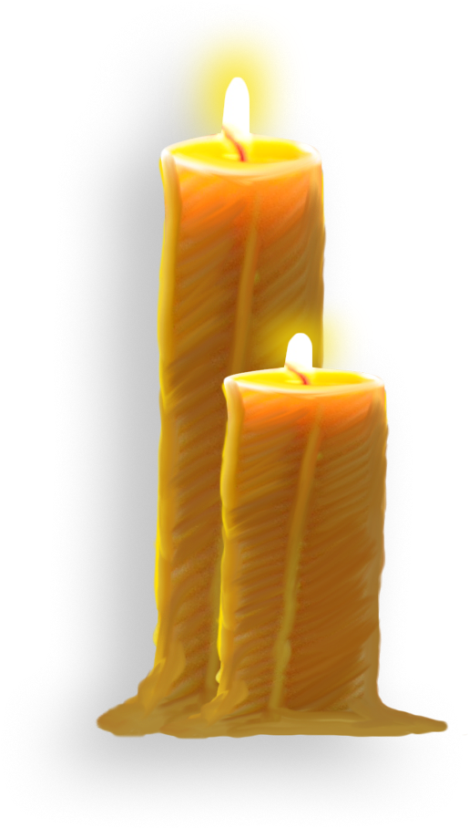 Wax Burning Transprent Png - Candle (868x1261), Png Download
