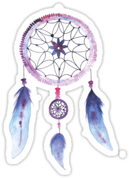 Illustration Sticker By Tachadesigns - Dreamcatcher Watercolor Illustration Unisex Tank Top (375x360), Png Download