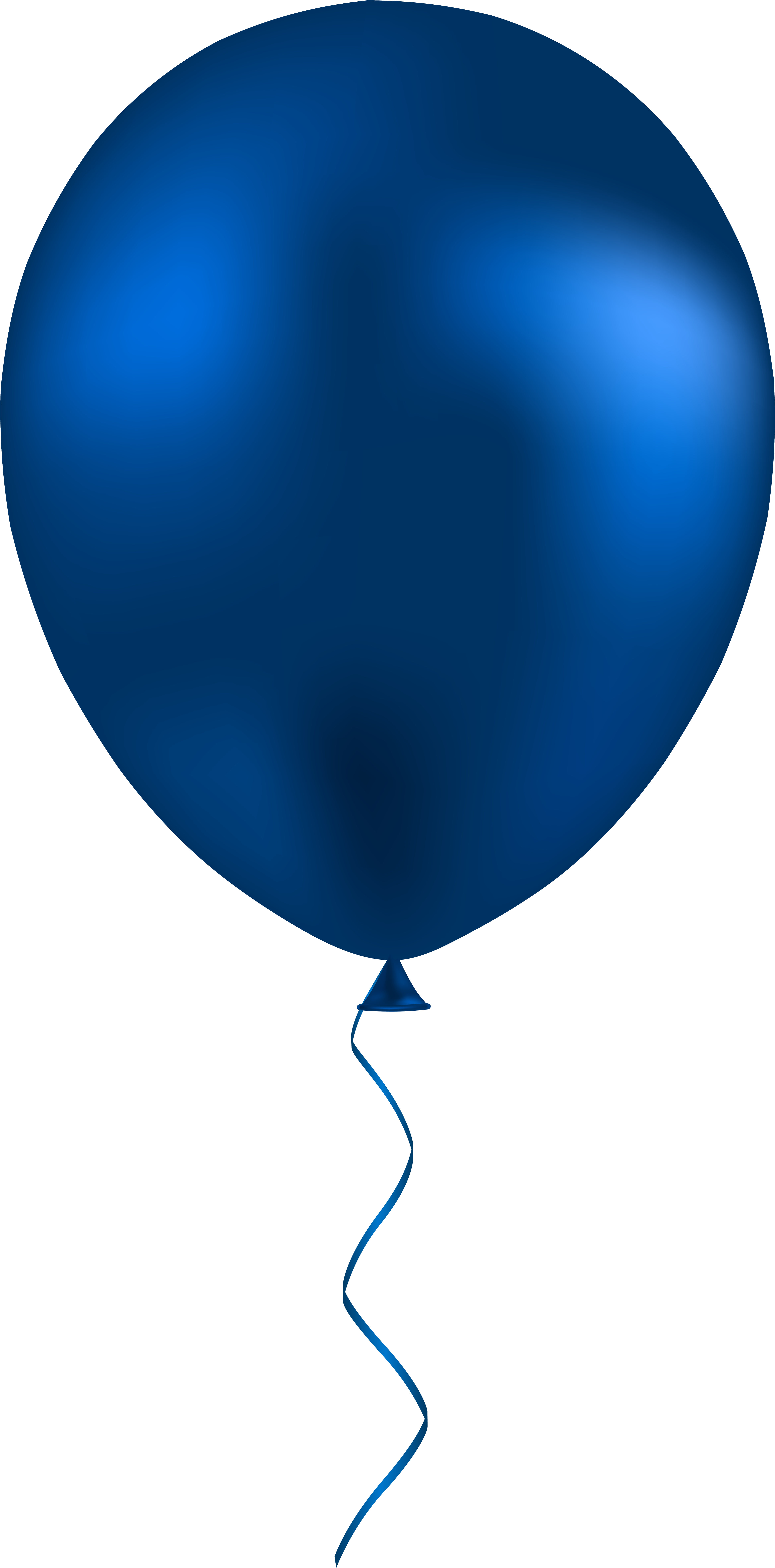 Dark Blue Balloon Png Clip Art - Blue Balloon Png Transparent Background (3954x8000), Png Download