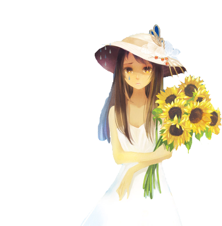 Anime Girl Sad Render By Eru No Law - 10 Summers (777x777), Png Download