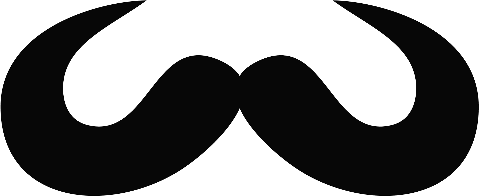 Moustache (2000x1094), Png Download