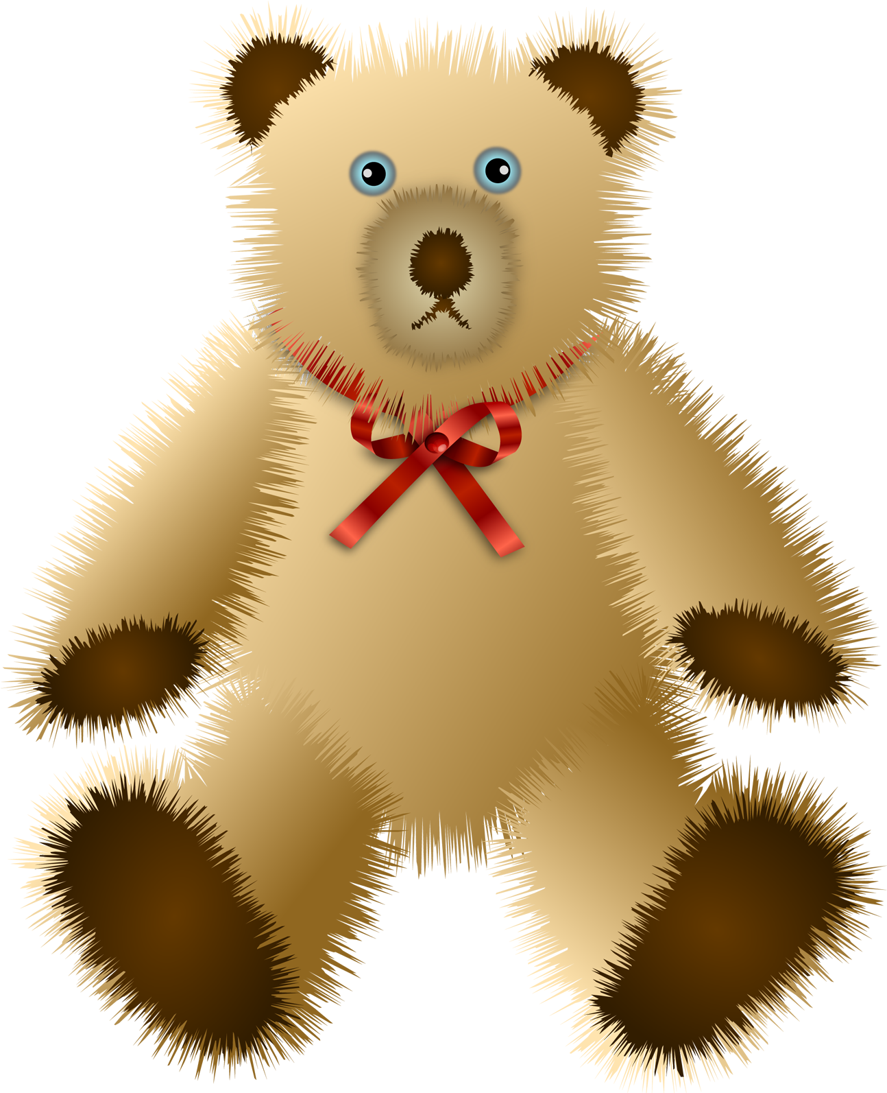 Download Free High Quality Teddy Bear Png Transparent - Old Teddy Bear Vector File (1600x1600), Png Download